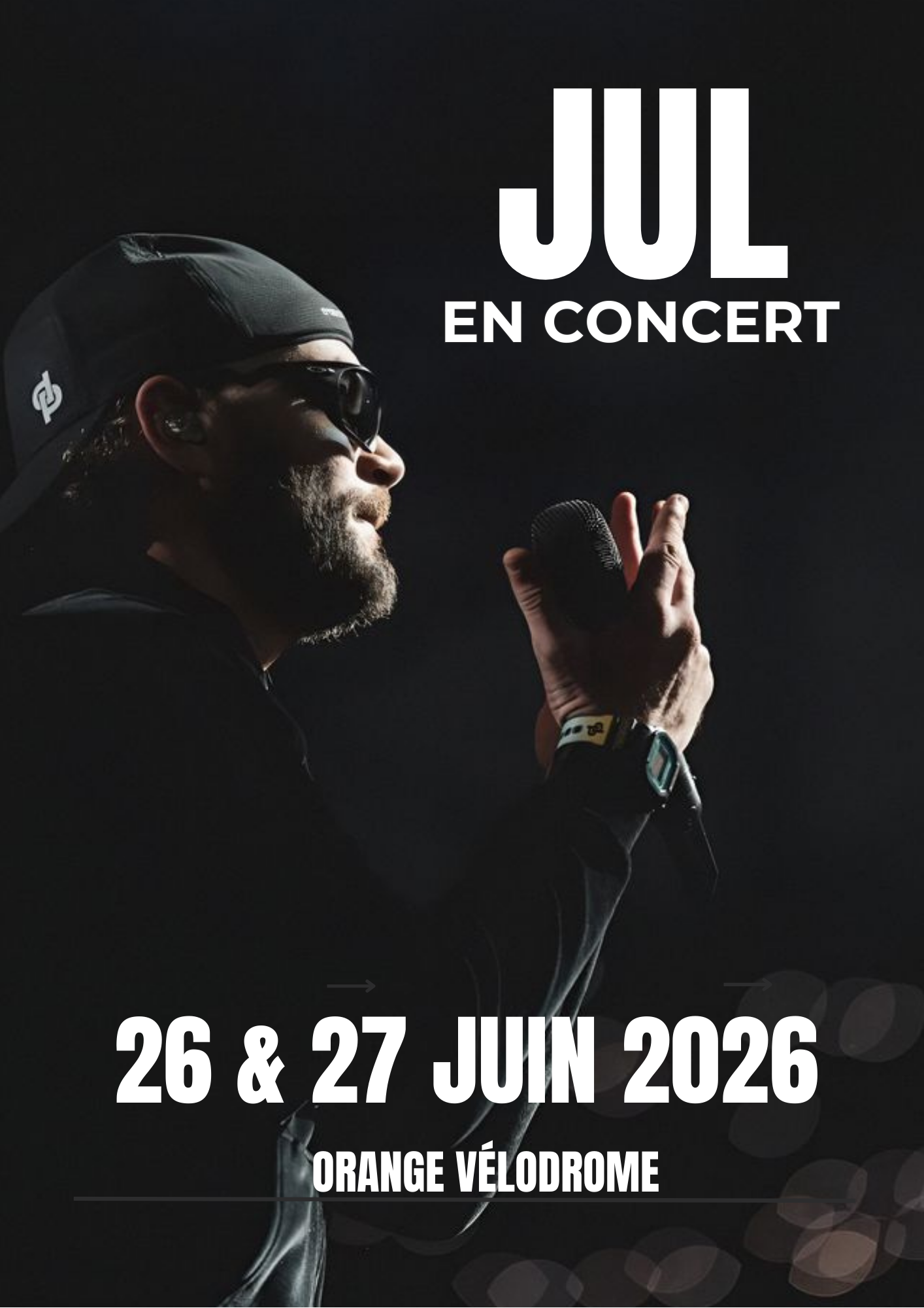 Pré-vente officielle – Concert Jul au Vélodrome 2026